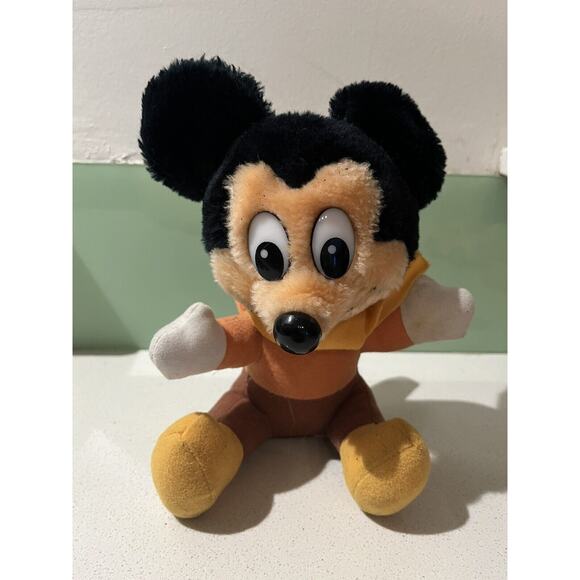 Disney Mickeys Christmas Carol Stuffed Plush Tiny Tim Mickey Mouse Ybf74 - Picture 1 of 5